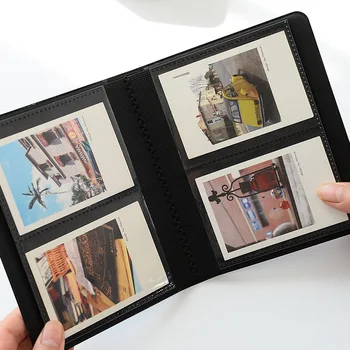 64 Kišenės, 3 Colių Senovinių Nuotraukų Albumą Polaroid Fujifilm Instax Mini 9 8 7s 90 70 25 Kamera Filmas, Knyga Kortelės Turėtojo Pavadinimas