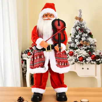 67 cm Kalėdų Papuošalai Namo Elektros Muzikos Didelės Santa Smuiko Kalėdų ir Naujųjų Metų Dovanos Vaikams