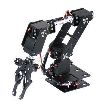 6DOF Aliuminio Roboto Manipuliatoriaus Rankos Mechaninė Apkabos, Letena pagrindinio rinkinio MG996R DS3115 Servo Laikiklis Arduino Robotų Švietimo