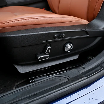 6pcs ABS Chrome Sėdynės Reguliavimo Mygtuką Padengti Apdaila Už Alfa Romeo Giulia Stelvio 2017 2018 2019 2020 Auto Priedai