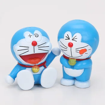 6pcs/set Anime Catoon Mielas Doraemon pav Mini lėlės PVC Veiksmų Skaičius, Kolekcines, Modelį, Žaislai Mergaitėms, Berniukams, Vaikams 4-6cm