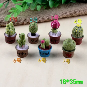 7pcs modeliavimas Miniatiūrinių Augalų Kaktusas vazoninių sultingi ornamentas 
