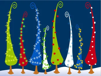 7x5FT Animacinių filmų Grinch Kalėdų Medžio Sniego Mėlyna Naktį Užsakymą Foto Studija Fonas Fonas Vinilo 220cm x 150cm