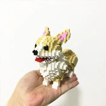 8 stilių Pet Haskis Teddy veislės kalytę auksaspalvis Retriveris šunys gyvūnų modelio Micro blokai deimanto dalelių, žaislai vaikams