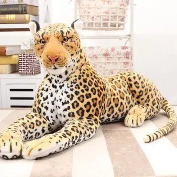 87cm Milžinišką didelis Leopard Pliušinis Minkštas Didžiulis iškamša Didelis Jungle Žaislai Kalėdų Dovana, Žaislai, Pliušas tToys