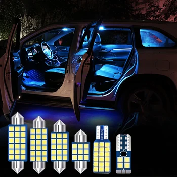8pcs Automobilių, LED Lemputes, Interjero Dome Skaitymo Šviesa Licencijos Plokštė, Skirta Honda CR-V CRV CR-V 2007 M. 2008 M. 2009 M. 2010 M. 2011 m. 2012 Reikmenys