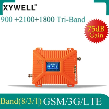 900/1800/2100 Tri-Band Mobilųjį Telefoną Stiprintuvas GSM, DCS LTE 2G, 4G cellular Stiprintuvas GSM Kartotuvas 2G 3G 4G mobiliojo ryšio Signalo Kartotuvų