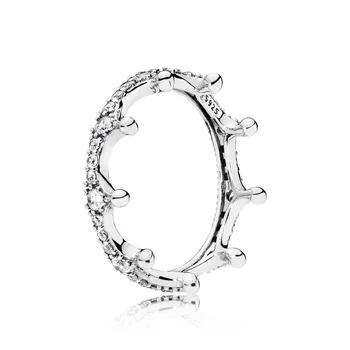 925 Sterlingas Sidabro Žiedas Pakabukai Karalienės Karūnos Piršto 925 Žiedai Moterims Fine Jewelry