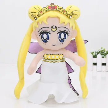 9pcs/daug 20cm Sailor Moon Pliušinis Žaislas Usagi Tsukino Mielas Sailor Mercury Minkšti Kimštiniai Lėlės Japonų Anime Kolekcija Vaikams