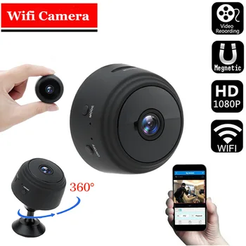 A9 1080P Wifi Mini vaizdo Kameros, Namų Saugumas P2P Kamera, WiFi, Naktinis Matymas Belaidės Stebėjimo Kamerą, Nuotolinio Stebėti Telefono App KV.