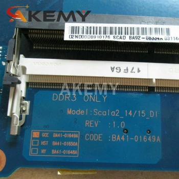 AKemy BA92-08334A BA92-08334B BA41-01649A Samsung: NP-RV515 RV515 Nešiojamojo kompiuterio motininę plokštę su Procesoriumi DDR3 visą bandymo