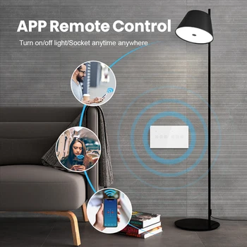 AVATTO Smart Light Touch Jungiklis ,ES Standartas 1/2/3/4/5/6 Gauja WiFi Sienos Jungiklis,Tuya Balso Kontrolės Dirbti su Alexa, Google Namuose