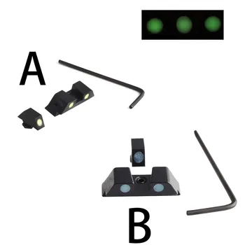 AZMA Lauko CS Žaidimų Įranga taktinis naktį akyse noctilucent fluorescencijos žvilgsnio glock priedai