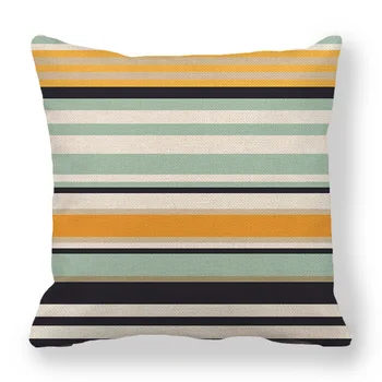 Abstrakčių geometrinių pagalvę padengti simetriškai modelio patalynė užvalkalas spausdinti pagalvėlė padengti paprasta namų dekoro sofos pagalvės