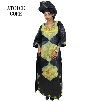 Afrikos suknelės moterims, nemokamas pristatymas mados dizaino afrikos heidi bazin riche ilga suknelė LA063#