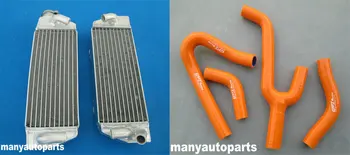 Aliuminio radiatorius+silikoninė žarna KTM 250/300/380 SX/EXC/MXC 1998-2003 99 01 2002
