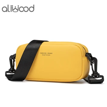 Aliwood karšto pardavimo Mažas maišelis Moterų Pečių Krepšiai, vientisos spalvos Ponios Crossbody Maišelį Madinga Krepšys Multi-funkcija telefono pak.