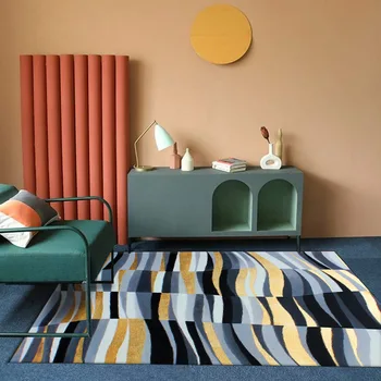 Amerikietiško stiliaus kambarį arbatos stalo, kilimų šiaurės Europoje paprasta modernios šviesos prabanga paprasta Amerikos