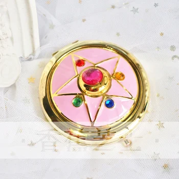 Amino Sailor Moon Mėnesiena Atminties Serijos Japonų Mergina Crystal Star Zecter Kosmetikos Makiažas Sulankstyti Veidrodis Atveju Langelį Kalėdos Dovanas