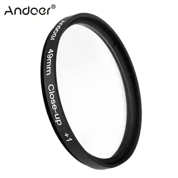 Andoer 49mm Macro Close-Up Filter Set +1 +2 +4 +10 su Dėklas, skirtas 