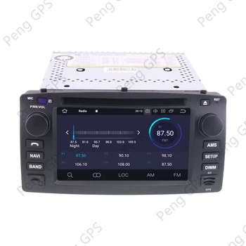 Android 10.0 GPS Navigacija Toyota Corolla 2001-2007 Multimedijos Headunit CD DVD Grotuvas Touchscreen Su Carplay 4+DSP 64G