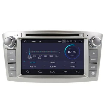 Android 10.0 PX6 DSP Toyota Avensis 2002-2008 Automobilio Multimedijos Grotuvas Stereo Radijo DVD atnaujinti GPS Navigacija, Head unit-2 din