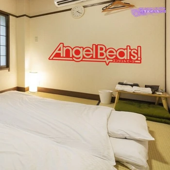 Angel Beats Logotipas Sienos Lipdukas Vinilo Sienos Lipdukai Lipdukas Dekoras Namų Puošybai Anime Automobilių Lipdukas