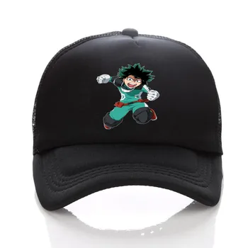 Anime Mano Herojus akademinės bendruomenės skrybėlę Izuku Midoriya Katsuki Bakugou Unisex Reguliuojamas Vasaros Įrengtas Snapback cap Beisbolo kepuraitę Cosplay Skrybėlę