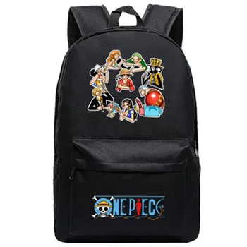 Anime One Piece Kuprinės Studentų Mokyklos Maišą Animacinių Filmų Kuprinė Kelionės Paketą Nešiojamojo Kompiuterio Krepšys Didelis, Stiprus Kuprinė