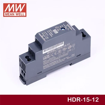 Ankang TAI GERAI, HDR-15-12 12V 1.25 A meanwell HDR-15 15W Bendrosios Produkcijos Pramonės DIN Bėgelio Maitinimo šaltinis