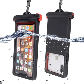 Anti-mažėja Vandeniui Mobiliojo telefono maišelį Plaukimo Telefono dėklas Turėtojas Povandeninis Antspaudas Snowproof Touch Maišelį Žemiau 6.9 colių