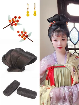 Antikos Stilius Hanfu Princesė Pasakų Plaukų Aksesuarai Moterims Classic Lady Šukuosena Šalis Galvos Apdangalai