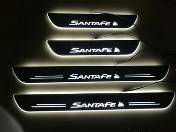 Apdaila Pedalo Automobilių Eksterjero Dalys, LED Durų Slenksčio Nusitrinti Plokštė Kelias Dinaminis Streamer šviesos Hyundai SANTAFE SANTA FE 2006 - 2019