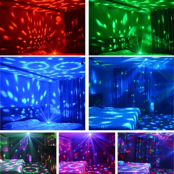 Apdailos RGB Blykstės Nuotolinis Valdymas LED Spalvingas Energijos taupymo Naktį Šviesos Muzikos Ritmą DJ Lempos Miegamasis Kambarys Išdėstymas Star Žibintai