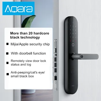 Aqara N100 Smart Durų Užraktas, pirštų Atspaudų NFC Atrakinti Veikia 