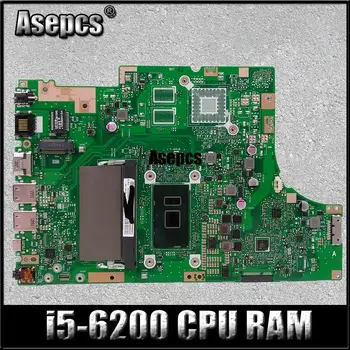 Asepcs TP501UA Nešiojamas plokštė I5-6200 CPU, 4GB RAM Asus TP501UA TP501U TP501UQ TP501UB Bandymo mainboard TP501UA plokštė