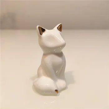 Aukso keramikos mini mielas gyvūnų smulkūs apdailos rabbit dramblys balionas šuo darbastalio apdaila ornamentu fotografijos modelis