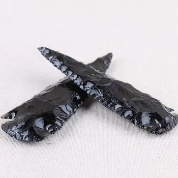 Aukštos Kokybės Natūralus Obsidianas Akmens Originalus Rodyklių Kvarco Mineralų Kristalai Lazdelė Gydymo Poveikio Energijos Akmuo