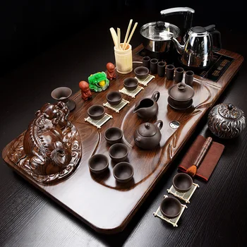 Aukštos kokybės Yixing Raudonos smėlio arbatos rinkinys Keramikos kung fu Arbatinukas,rankų darbo, Violetinės, smėlio arbatinukas teacup gaiwan Tureen arbatos ceremonija
