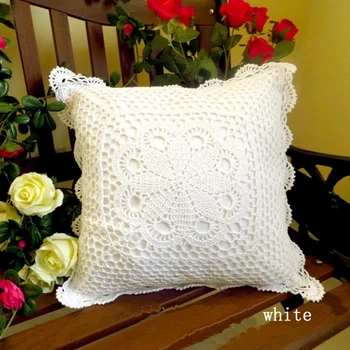 Aukštos kokybės nėriniai siūlai vertus nerti mezgimo sielovados pagalvėlė padengti
