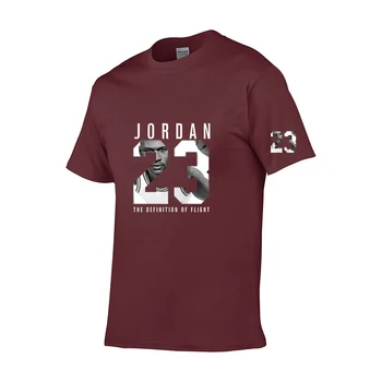 Aukštos kokybės rusijos vyriški marškinėliai medvilnė prekės Jordanija 23 vyriški t-shirt viršuje atsitiktinis marškinėliai vyriški vientisos spalvos marškinėliai Europa