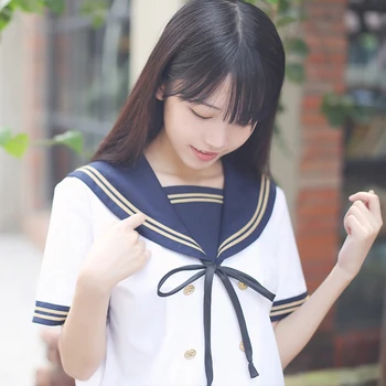 Aukštosios Mokyklos Uniformą Japonų Jūreivis Stiliaus Anime, Sijonai, korėjos, Japonijos Akademinio Stiliaus Suknelė Moterims Naujiena JK karinio jūrų Laivyno Kawaii Merginos