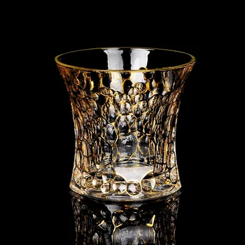 Aukščiausios Klasės Pėdsakų Aukso Iškraipymo Kristalų Viskio Taurės Chivas Vyno Stiklo Pakabukai Baras Namų Vasos De Cristal Tipsy Viskio Masažuoklis