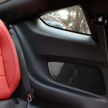 Automobilio Anglies Pluošto Interjero Galinės Sėdynės Durų Rankena Skydelio Apdaila tinka Ford Mustang-2018