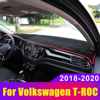 Automobilio prietaisų skydelyje Išvengti Šviesos Padas Priemonė Platforma Stalas Padengti Kilimėlis Kilimai Volkswagen VW T-ROC T ROC A11 2017-2020 Priedai
