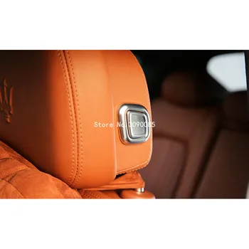 Automobilių Optikos Salono Sėdynių Galvos Pagalvę Reguliavimo Mygtuką Padengti Blizgančiais Apdaila Įklija, Maserati Ghibli Levante Quattroporte