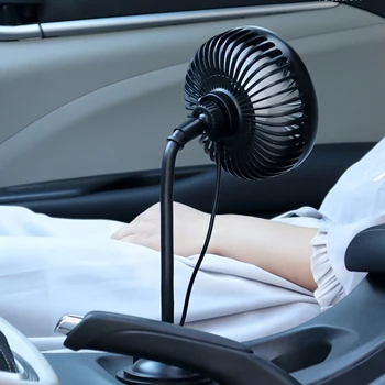 Automobilių aušinimo auto vėdinimo ventiliatorius, šaldytuvas, mini oro kondicionierius automobilis, sunkvežimis, kemperis priedai 24v 12v ventilador usb 5 režimai