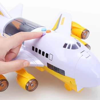 Automobilių Žaislų Rinkinys su Transporto Krovinių Lėktuvo Švietimo Transporto priemonės Konstrukcijos Automobilio Rinkinys, skirtas Vaikams, sergantiems Didelio Žaisti Mat
