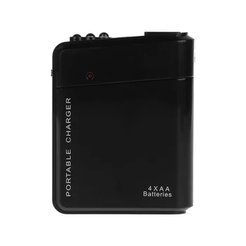 Avarinis USB Įkroviklis 4X AA Baterijos Mobiliųjų Telefonų Su 3LED Nešiojami žibintai