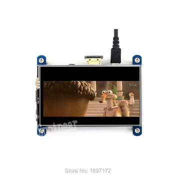 Aviečių Pi LCD touchscreen 4 colių 800x480 IPS hdmi monitoriaus geriau nei 3,5 colių jutiklinis ekranas